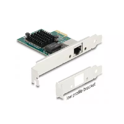 DELOCK PCI-E x1 Bővítőkártya > 1x RJ45 Gigabit LAN BCM