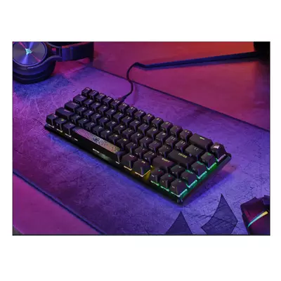 CORSAIR Vezetékes Billentyűzet Gaming, K65 PRO MINI RGB 65%, Optical-Mechanical, US, szürke