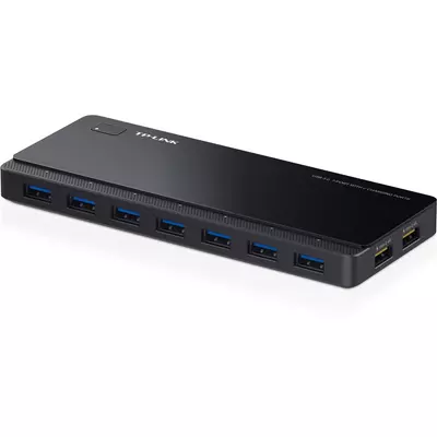 TP-LINK USB 3.0 HUB 7 Portos + 2xtöltési csatlakozás, UH720