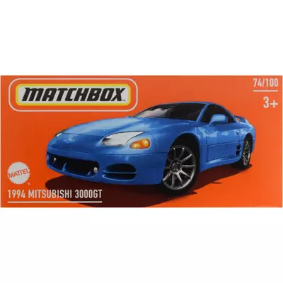 Matchbox: 1994 Mitsubishi 3000GT kék kisautó papírdobozban 1/64 - Mattel