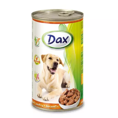 Dax csirke kutyakonzerv felnőtt kutyák számára 1240g