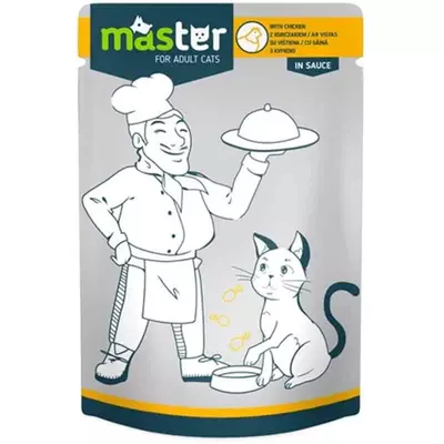 Master cat csirkés alutasakos macskaeledel 80g