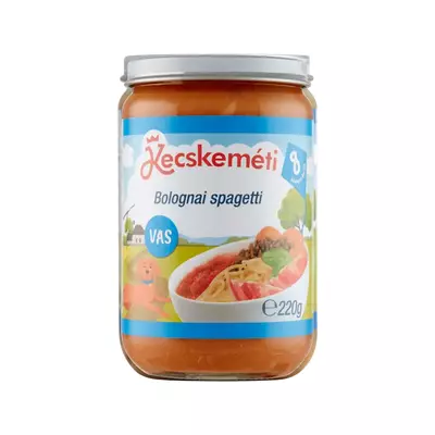 Kecskeméti Bolognai spagetti bébiétel 8 hónapos kortól 220g