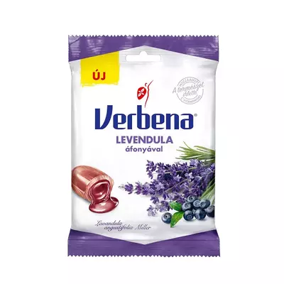 Verbena töltött cukor 60g Levendula