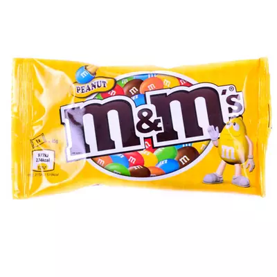 M&M's földimogyorós drazsé tejcsokoládéban cukorbevonattal 45 g