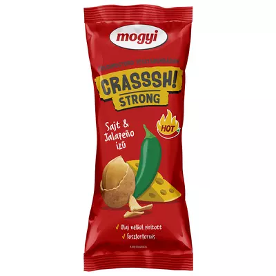 Mogyi Crasssh! Strong földimogyoró sajt és jalapeño ízű tésztabundában 60 g
