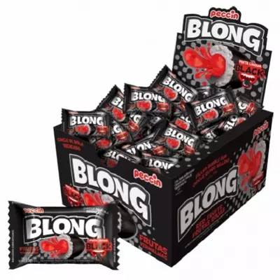 Blong nyelvfestős rágógumi (fekete) 40x5g