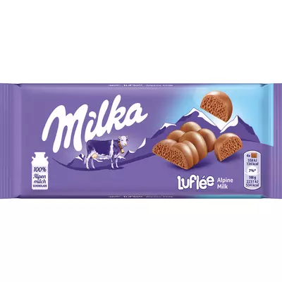 Milka bubbly alpen milk 90g