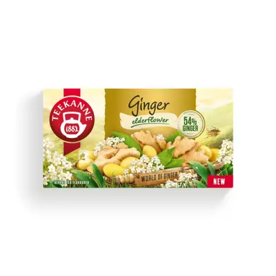 Teekanne ginger elderflower gyümölcstea 20x1,75g