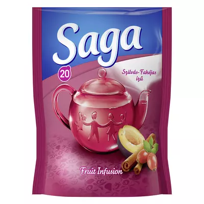 Saga szilvás-fahéjas gyümölcstea 20x1,5g