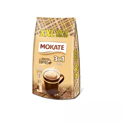 Mokate 3in1 latte kávéspecialitás 20x15g+4db