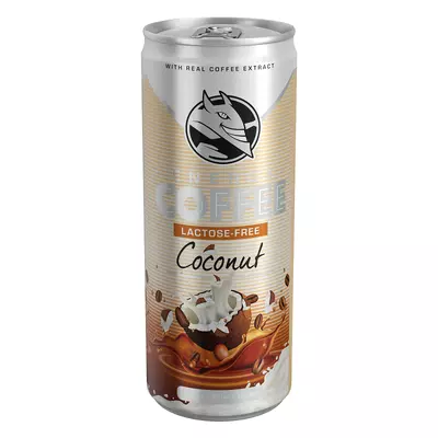 Hell Energy Ice Coffee UHT laktózmentes kókuszízű ital tejjel és kávékivonattal 250 ml