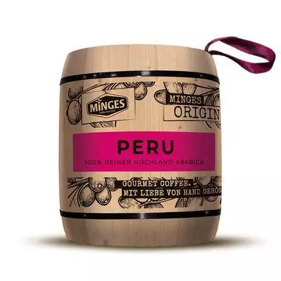 Minges peru szemes kávé fahordóban 250g