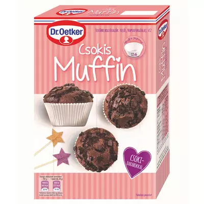 Dr. Oetker csokis muffin alappor 345g