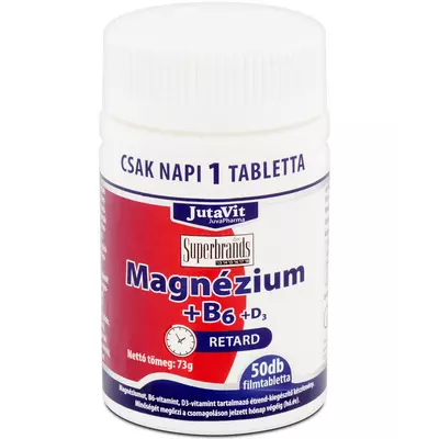 Magnézium+B6+D3-vitamin filmtabletta 50db