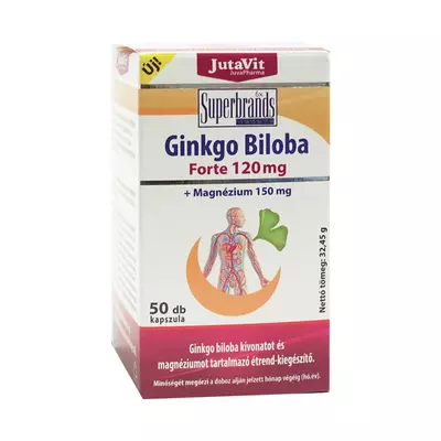 JutaVit Ginkgo Biloba Forte 120 mg + Magnézium 150 mg kapszula 50db