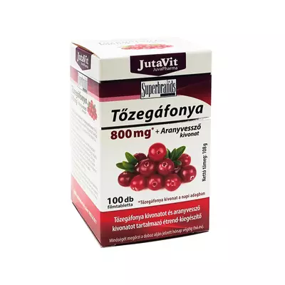 JutaVit Tőzegáfonya 800 mg filmtabletta aranyvessző kivonattal 100db