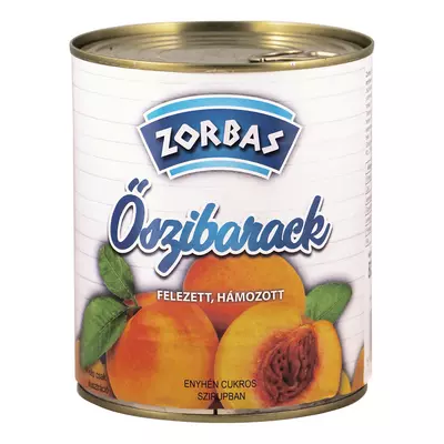 Zorbas Őszibarack befőtt 820 g