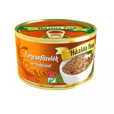 Házias Ízek lencsefőzelék sertéshússal 400 g