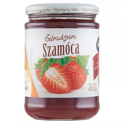 Pacific szamóca extradzsem csökkentett energiatartalommal, cukorral és édesítőszerrel 400 g