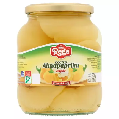 Rege csípős ecetes almapaprika savanyúság 680 g