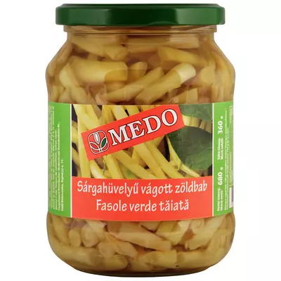 Medo sárgahüvelyű vágott zöldbab 660g