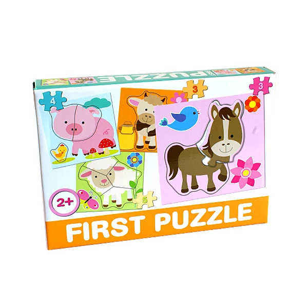 Háziállatos Bébipuzzle - D-Toys