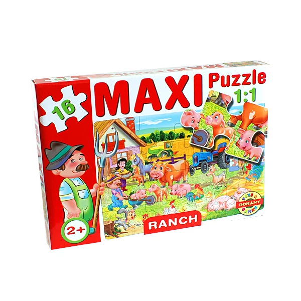 Maxi puzzle Háziállatokkal - D-Toys