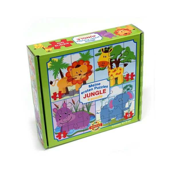 Az első puzzle-öm: Dzsungel állatok 4 az 1-ben baby puzzle