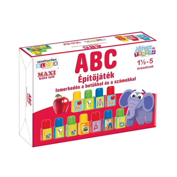 Játssz és tanulj!: ABC betűk és számok fejlesztő építőjáték - D-Toys
