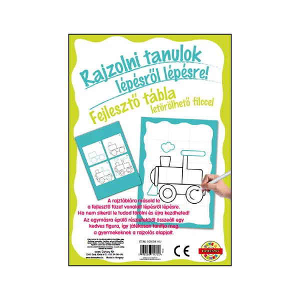 Rajzolni tanulok fiús fejlesztő tábla