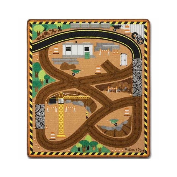 Építkezés játszószőnyeg fa munkagépekkel - Melissa & Doug