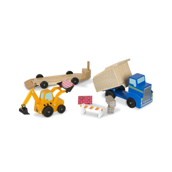 Munkagépek fa jármű készlet - Melissa & Doug