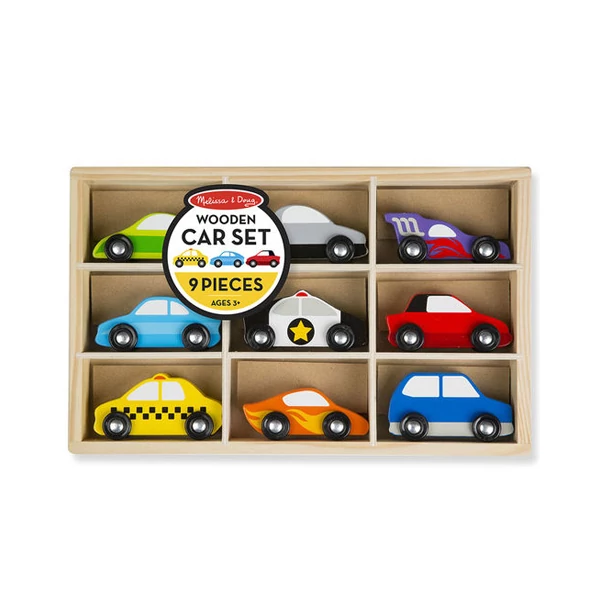 Fa autó szett 9db-os - Melissa & Doug