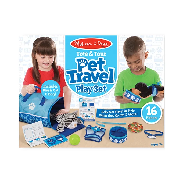 Kisállat hordozó és utazó játékszett - Melissa & Doug