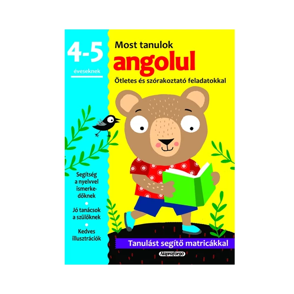Most tanulok... angolul 4-5 éveseknek készségfejlesztő matricás füzet