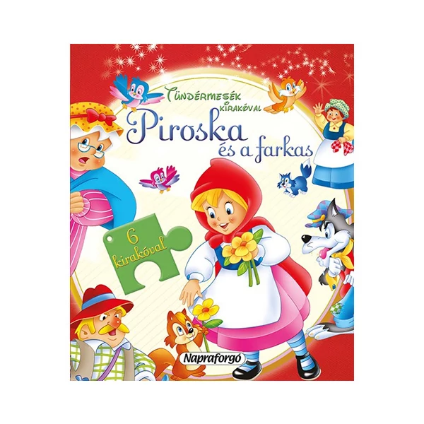 Tündérmesék kirakóval: Piroska és a farkas mesekönyv