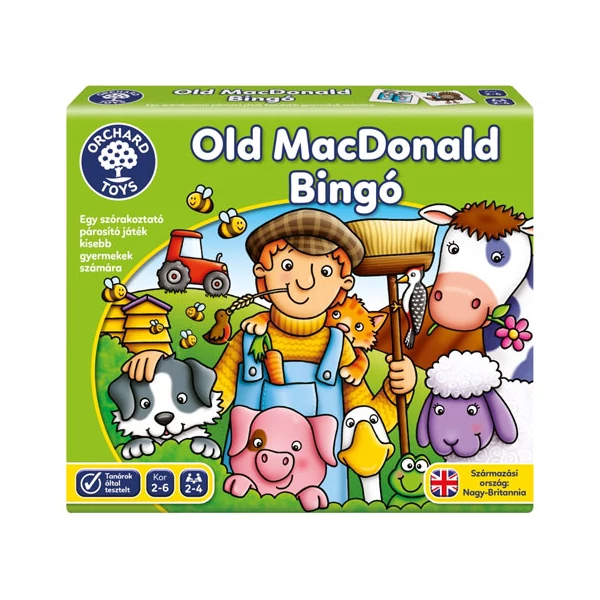 Old MacDonald bingó társasjáték