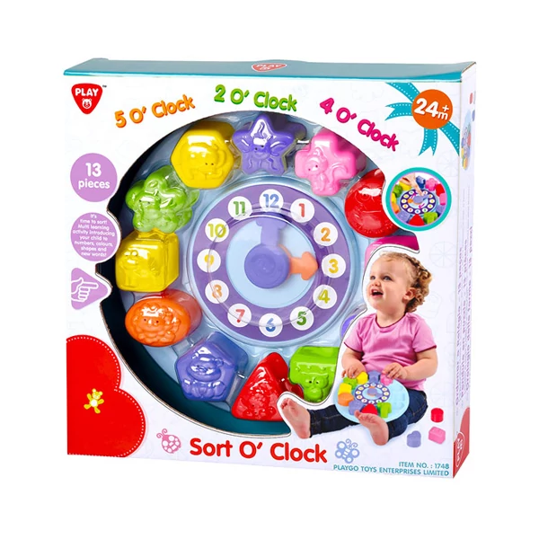 Playgo: Formaválogatós óra bébijáték