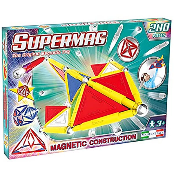 Supermag: Tags Primary 200db-os mágneses építőjáték szett panelekkel