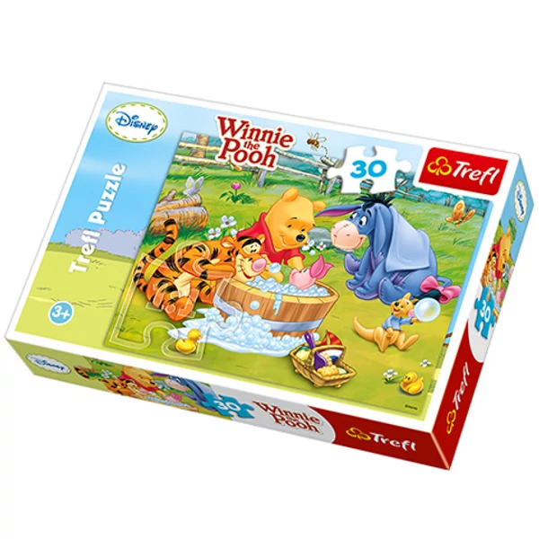 Micimackó: Malacka pancsol 30db-os puzzle - Trefl