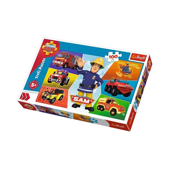 Sam a tűzoltó járművei puzzle 100db-os - Trefl
