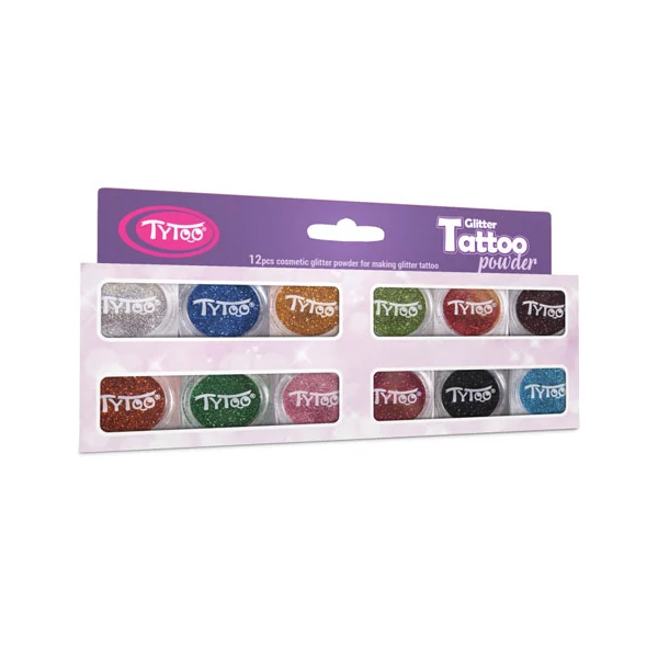 TyToo: Legszebb színek válogatása csillámpor szett 12x2,5ml