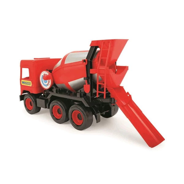 Middle Truck: Betonkeverő autó 43cm piros - Wader