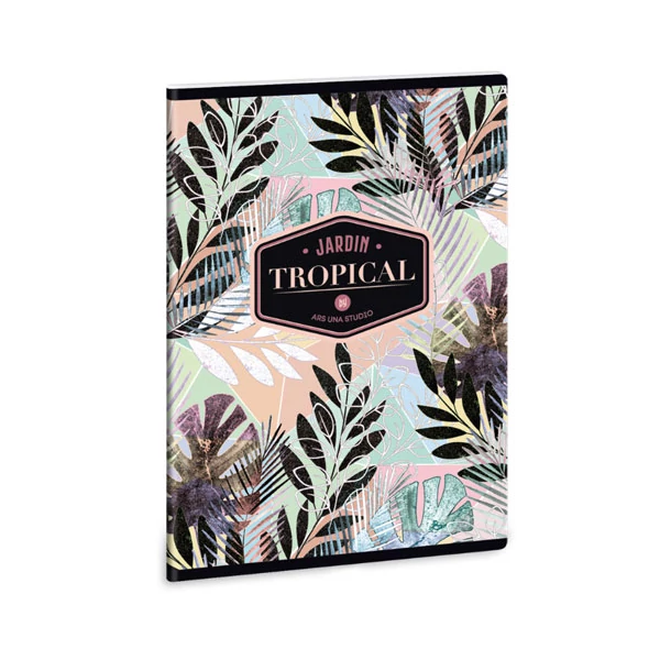 Ars Una: Tropical Leaf négyzethálós füzet A/5 40lapos
