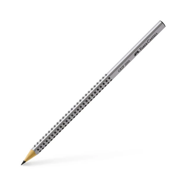 Faber-Castell: Grip grafit ceruza B ezüst