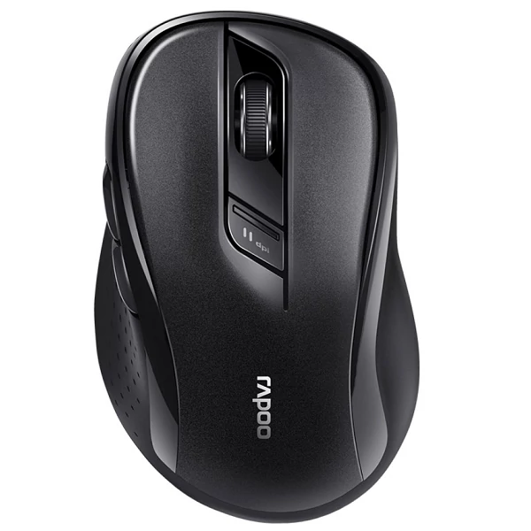 Rapoo M500 vezeték nélküli bluetooth (3.0+4.0) 2,4 GHz egér - fekete (184535)