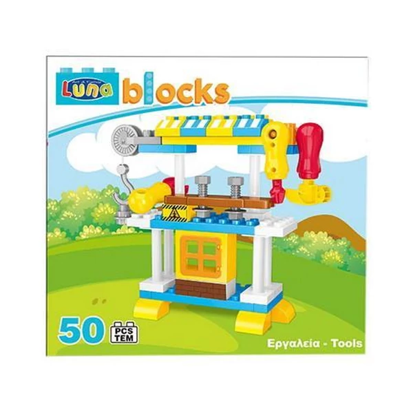 Blocks Barkácsasztal építőjáték szett 50db-os