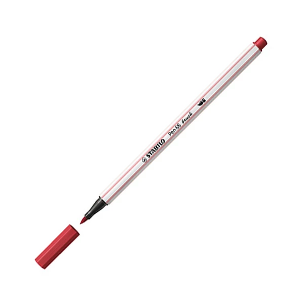 Stabilo: Pen 68 brush ecsetfilc sötétpiros színben