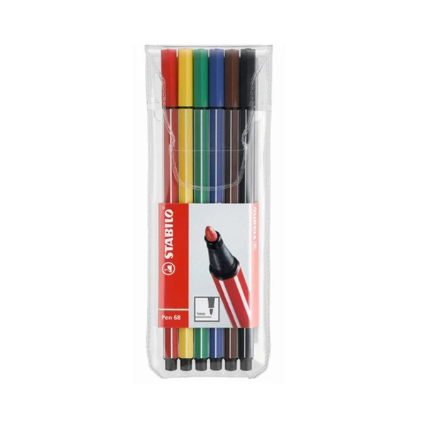 Stabilo: Pen 68 1,4mm rostirón 6db-os szett